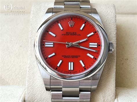 rolex oyster perpetual coral dial|Rolex Oyster Perpetual 36 2022.